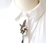Brooch Pin | Spotted Feather Boutonniere