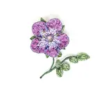 Brooch Pin | Purple Geranium
