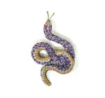 Brooch Pin | Amethyst Snake