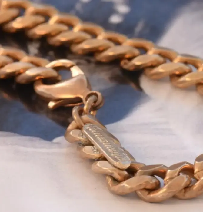 Bracelet | Cuban Chain | Bronze | 8"