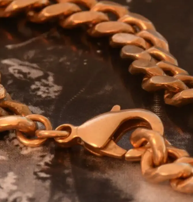 Bracelet | Cuban Chain | Bronze | 8"