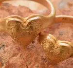 Ring | Etched Heart | Bronze