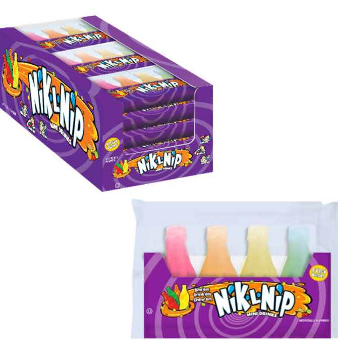 Candy | Nik-L-Nip | Wax Bottles | 4-PK