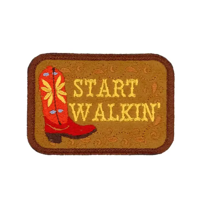 Patch | Iron-On | Start Walkin' (Cowboy Boot)
