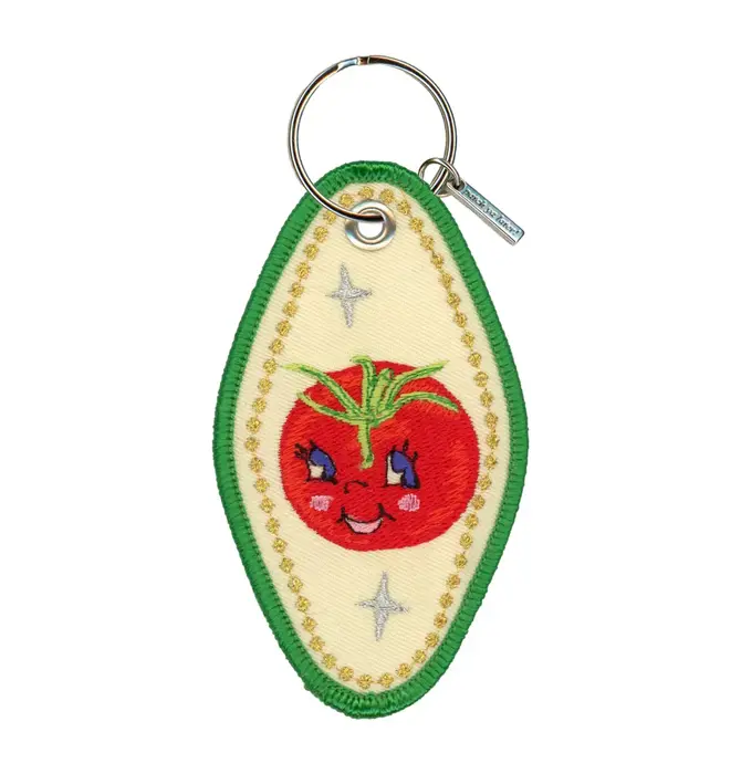 Keychain | Embroidered | Hello Darlin' (Tomato)