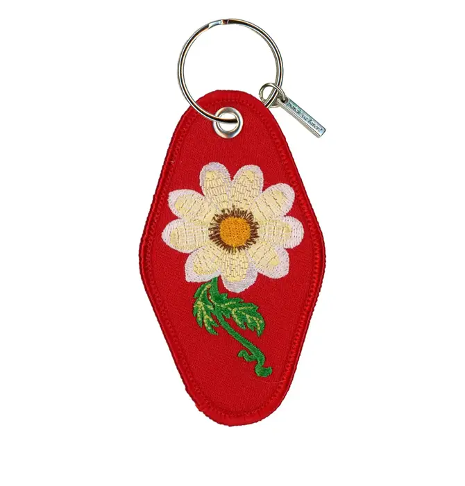 Keychain | Embroidered | Walk On (Daisy)