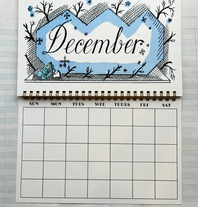 Wall Calendar | Perpetual Monthly Agenda