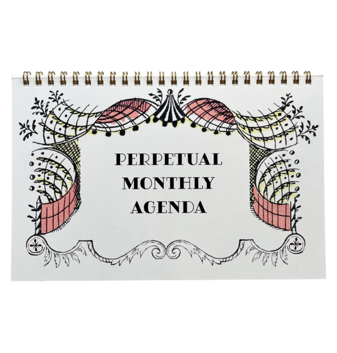 Wall Calendar | Perpetual Monthly Agenda