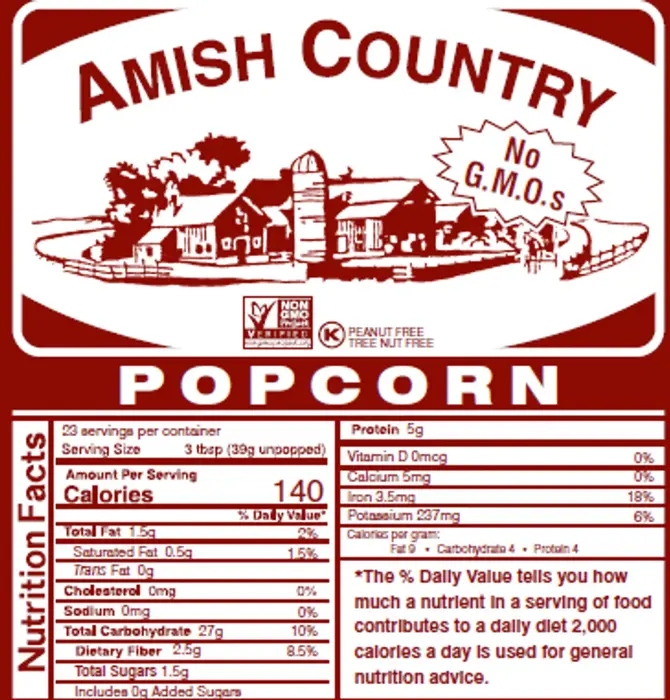 Snack | Popcorn Kernels | 4oz