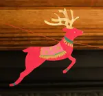Garland | Recycled Cotton Paper | Bright Reindeer