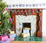 Garland | Recycled Cotton Paper | Bright Reindeer