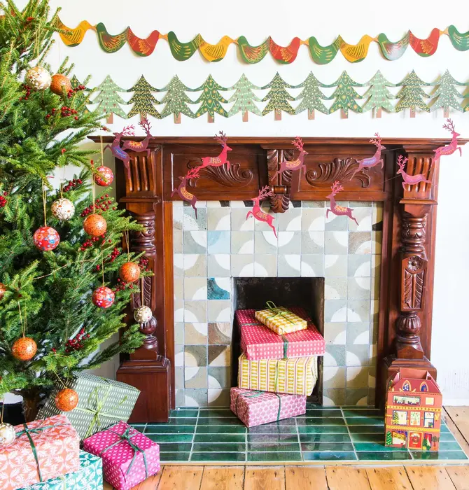 Garland | Recycled Cotton Paper | Reindeer