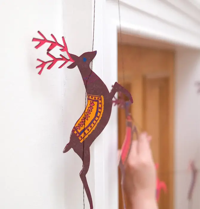 Garland | Recycled Cotton Paper | Reindeer