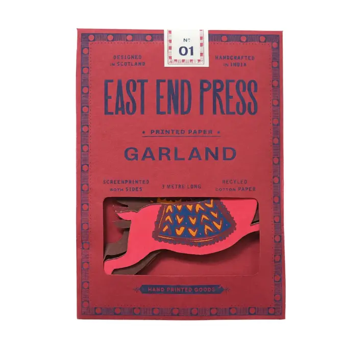 Garland | Recycled Cotton Paper | Reindeer