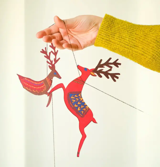 Garland | Recycled Cotton Paper | Reindeer