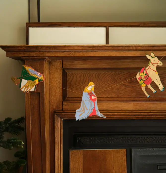 Garland | Recycled Cotton Paper | Nativity