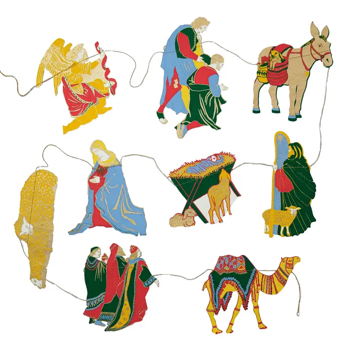 Garland | Recycled Cotton Paper | Nativity