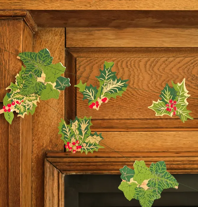 Garland | Recycled Cotton Paper | Holly & Ivy