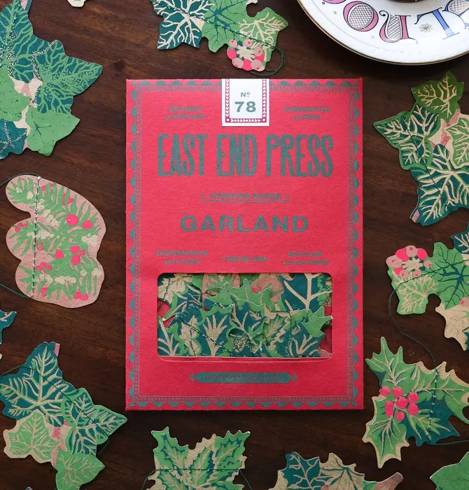 Garland | Recycled Cotton Paper | Holly & Ivy