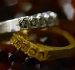 Ring | Etched Roses | Bronze