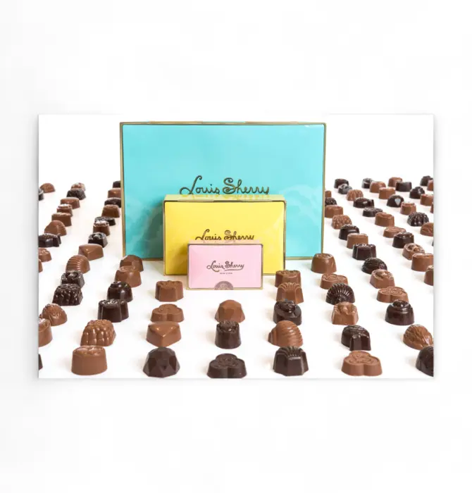 Candy | 12-PC Chocolate Tin | Vreeland Red