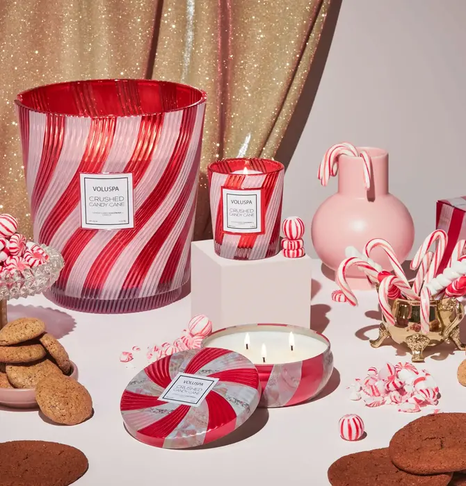 Candle | Crushed Candy Cane
