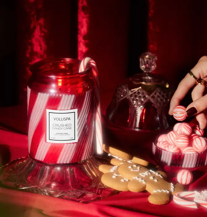 Candle | Crushed Candy Cane
