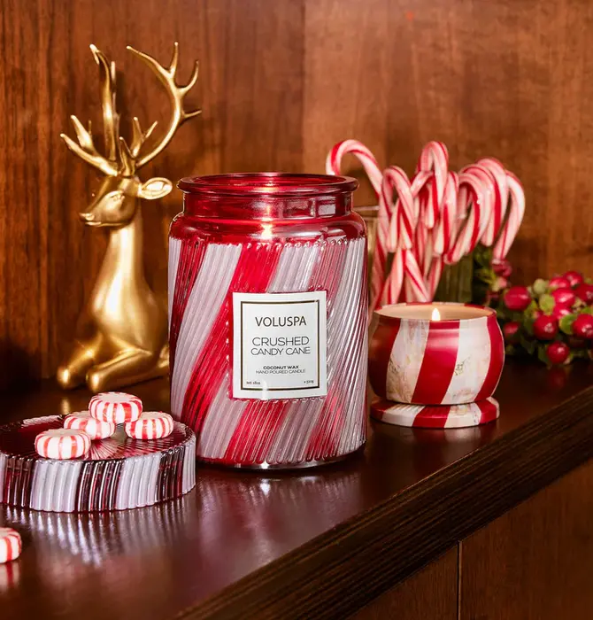 Candle | Crushed Candy Cane