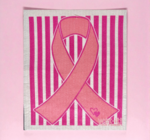 Swedish Dishcloth | Pink Ribbon for Breast Cancer Awareness