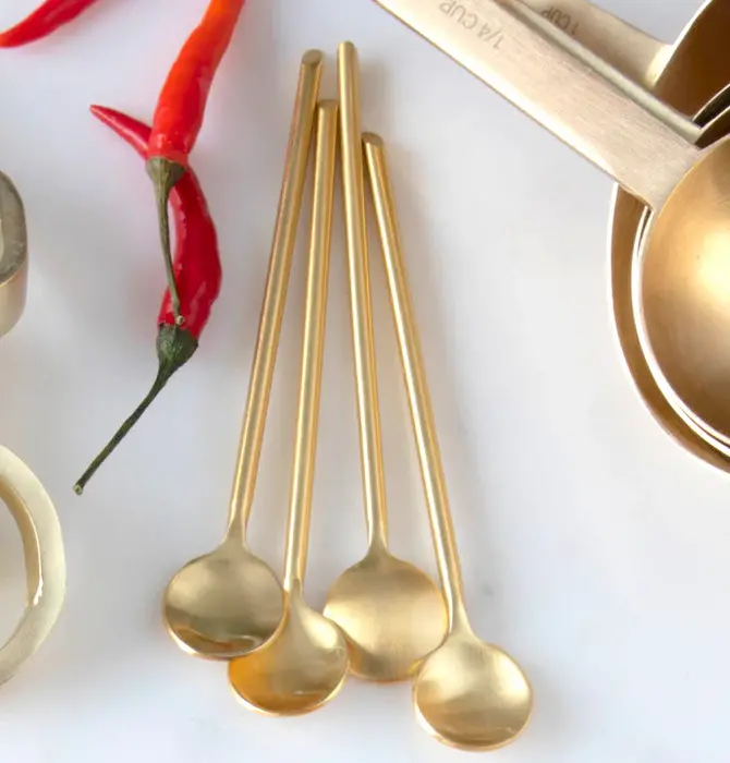 Spoon | Thin Gold | 4.75" Short