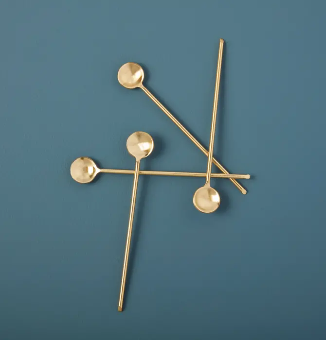 Spoon | Thin Gold | 6.75" Long