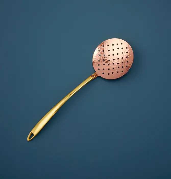 Skimmer Spoon | Camden | Hammered Copper
