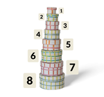 Round Gift Box | Printed Paper | Plaid
