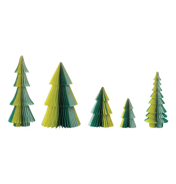 Tree Set | Magnetic Paper | Striped Greens & Blues
