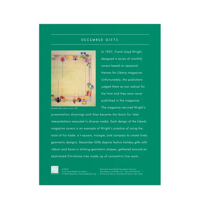 Puzzle | Frank Lloyd Wright | December Gifts | 1000 Piece Foil