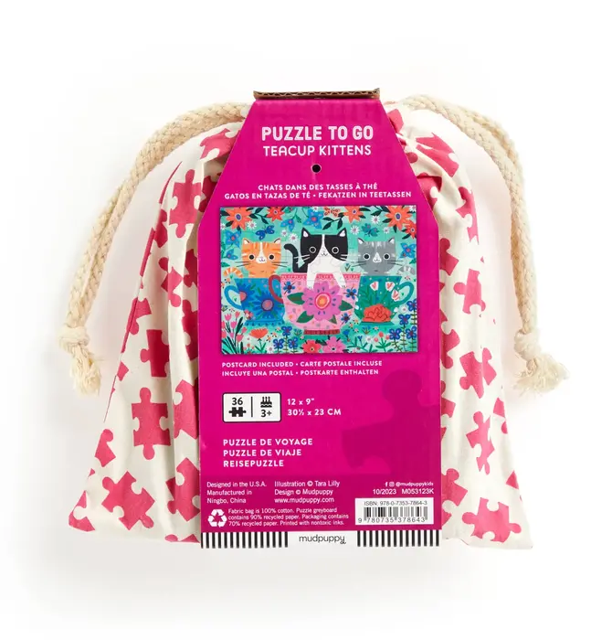 Puzzle | To Go | Teacup Kittens | 36 Piece