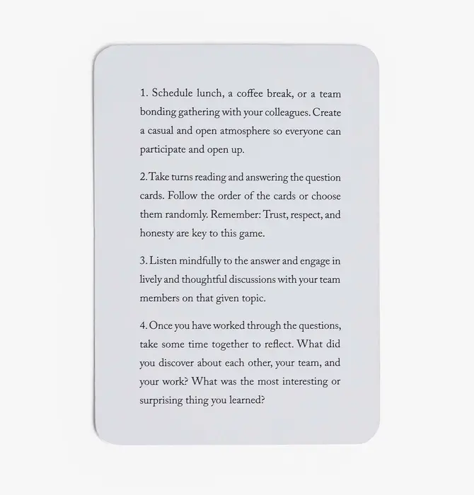 Card Game | Get Closer Team Edition