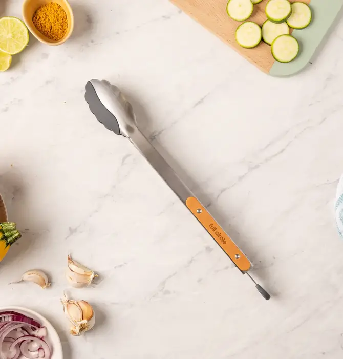 Utensil | Tongs | Dual-Sided Silicone & Stainless Steel | 12"