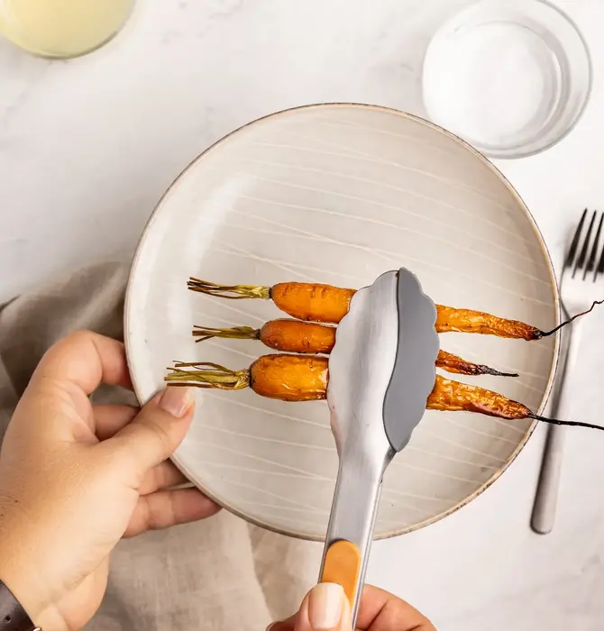 Utensil | Tongs | Dual-Sided Silicone & Stainless Steel | 12"