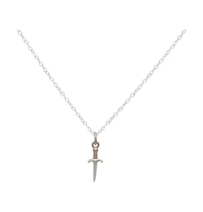 Necklace | Mini Dagger | Mixed Metal