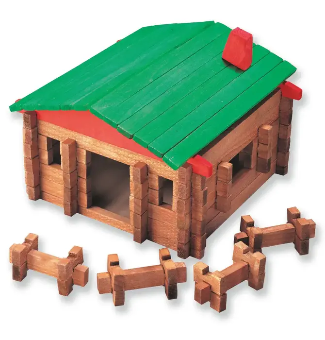 Toy | Deluxe Log Building Set | 550 Piece