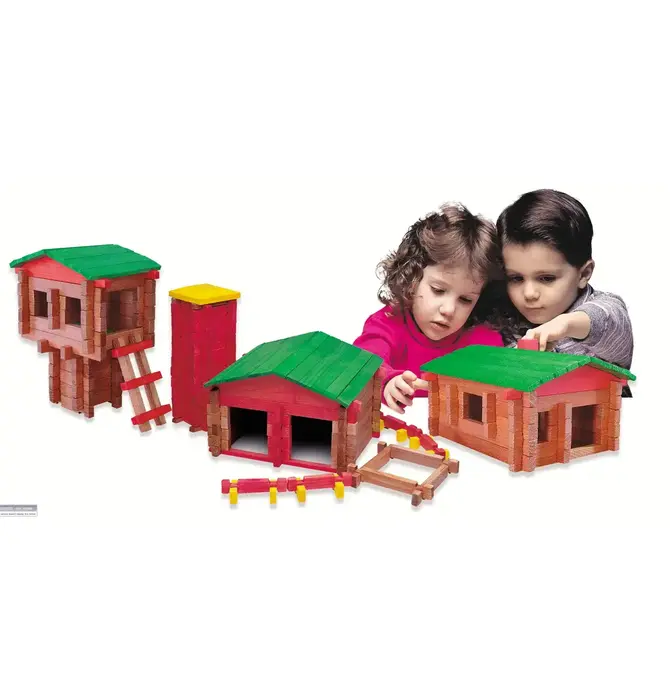 Toy | Deluxe Log Building Set | 250 Piece