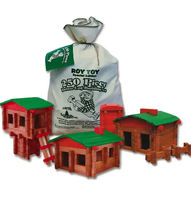 Toy | Deluxe Log Building Set | 250 Piece