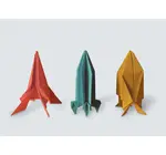 Kit | Origami Flying Paper Rockets | Fold Your Own