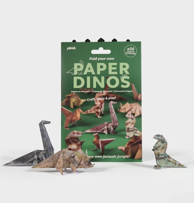 Kit | Origami Paper Dinos | Fold Your Own