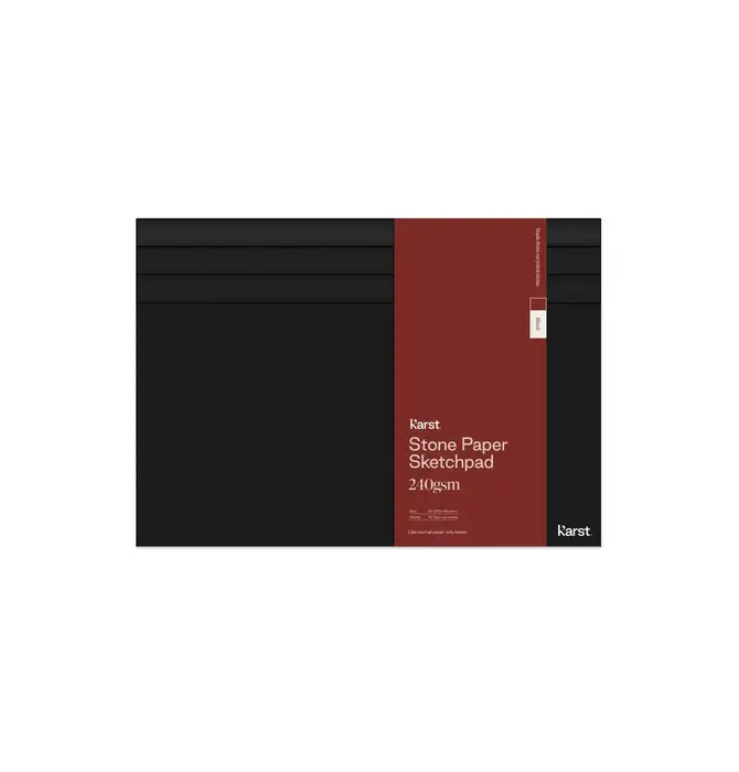 Sketchpad | Stone Paper | A5 Softcover | Black/Red Band