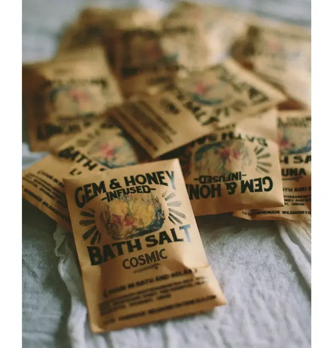 Bath Salt | Soak/Body Scrub | Gem & Honey Infused