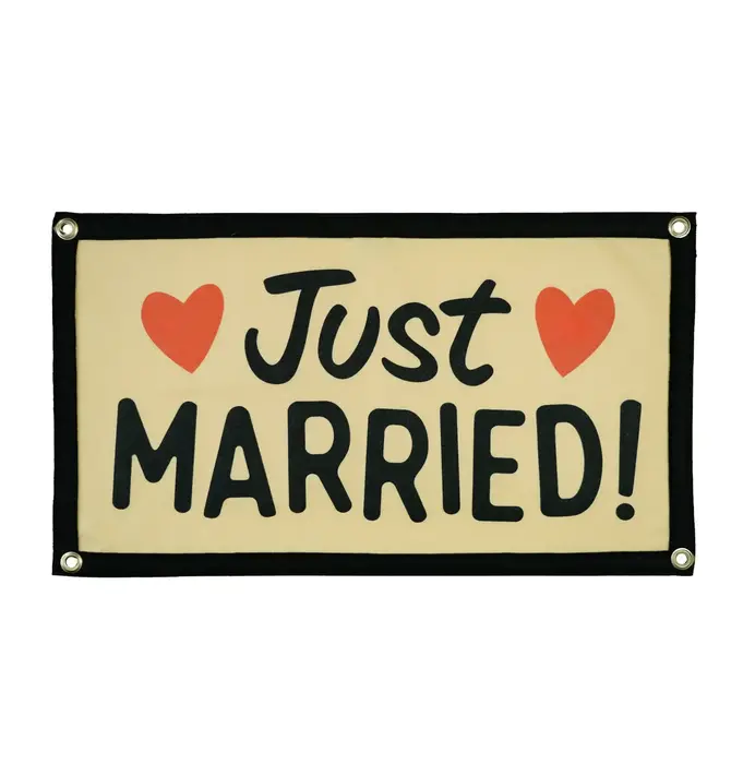 Banner | Camp Flag | Just Married