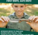 Tool | Kid-Safe Knife | Young Explorers | Leather Sheaf