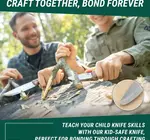 Tool | Kid-Safe Knife | Young Explorers | Leather Sheaf